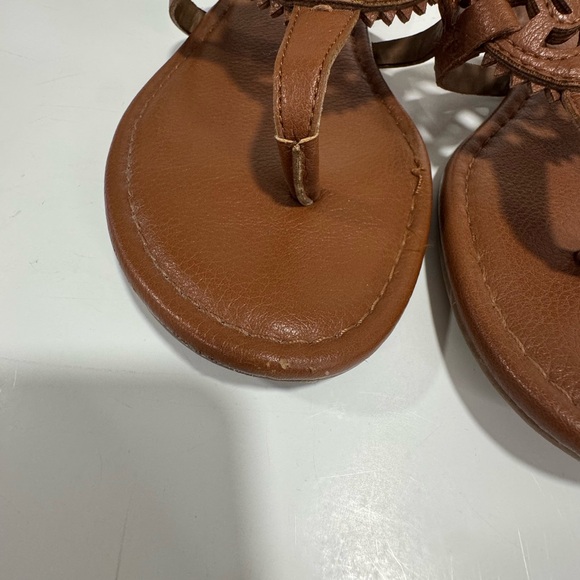 CIRCUS by SAM EDELMAN Womens Canyon Vegan Brown Leather Thongs Flip Flop SZ 71/2 - Picture 5 of 8